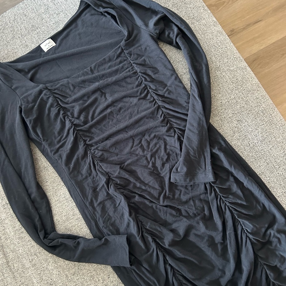 Elegant Black Long Sleeve Dress